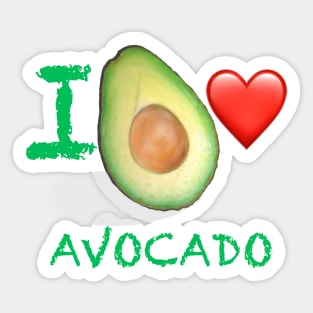 I love avocado Sticker